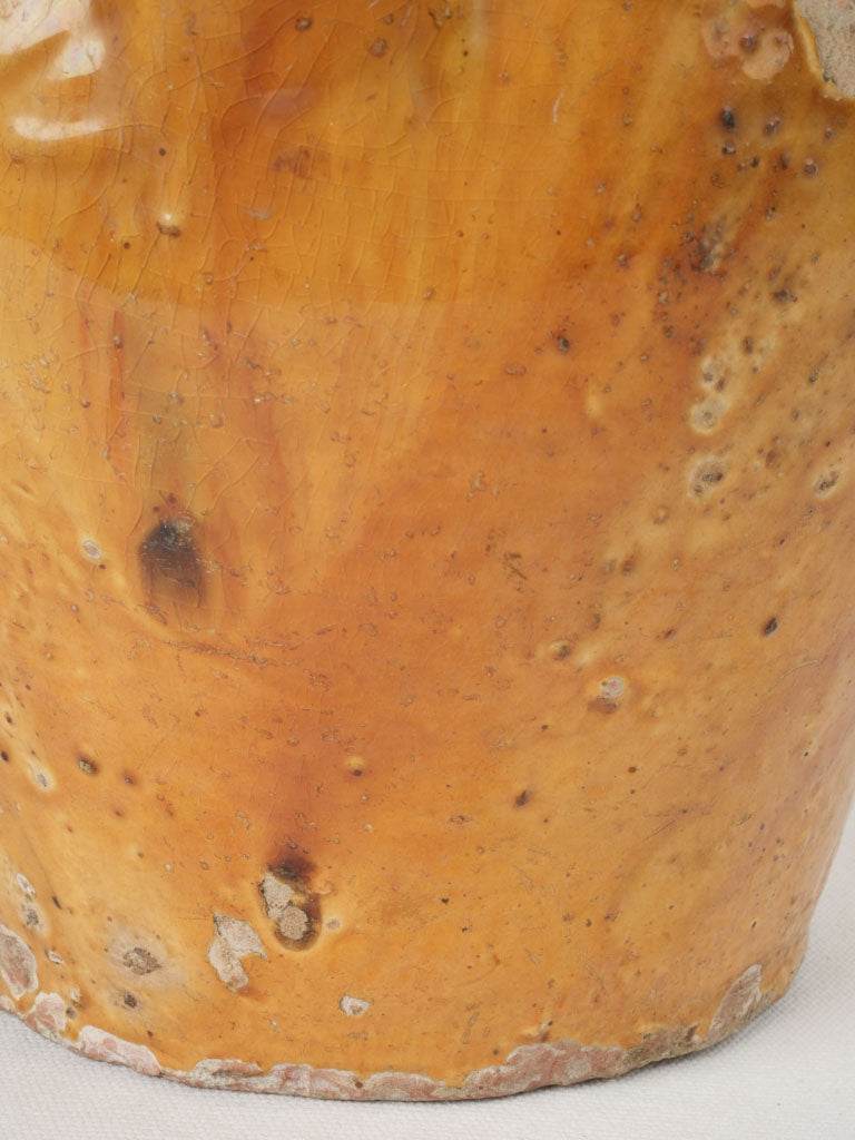 Aged Lauragais Pottery Orjol with Farmhouse Charm