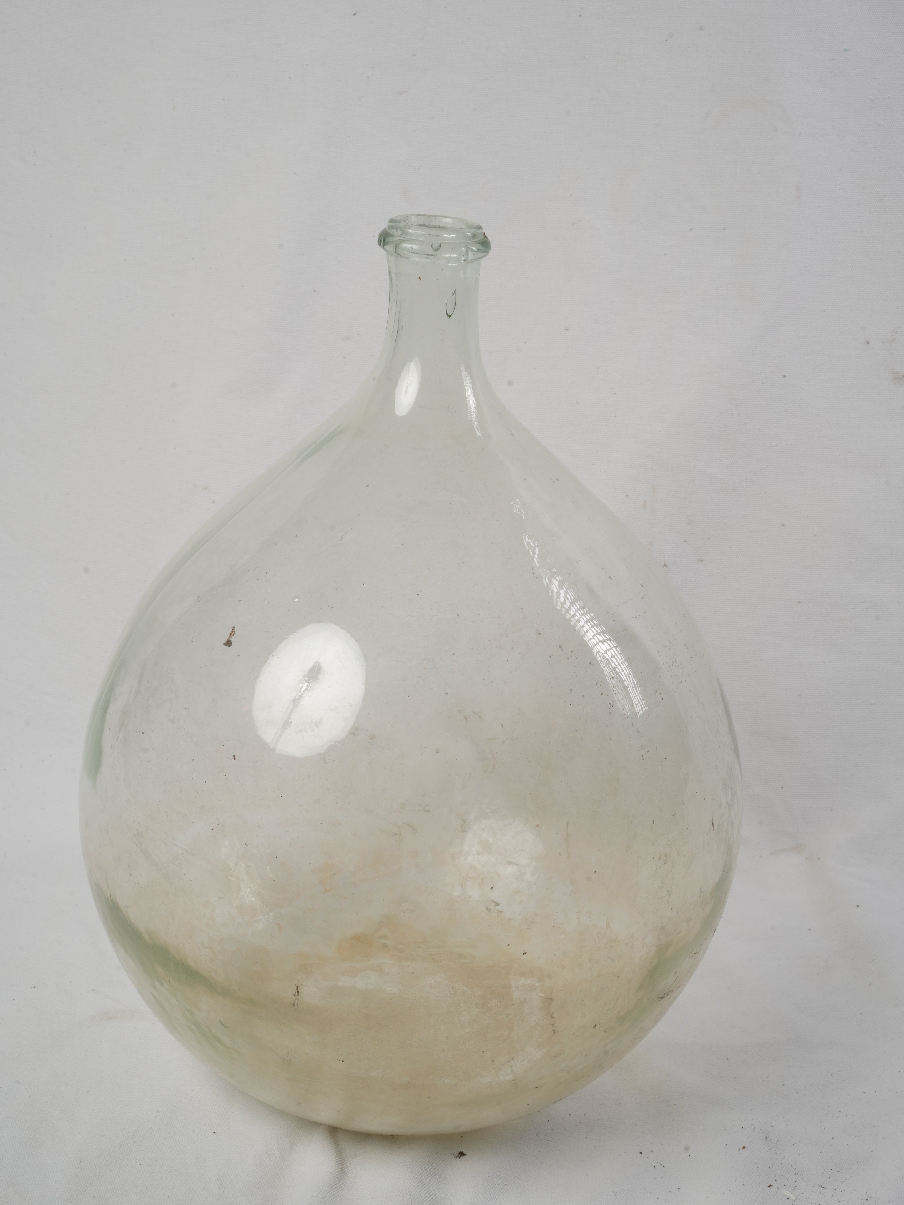 Transparent decorative glass bottles