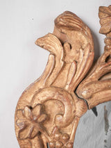Elegant carved wood gilt period mirror