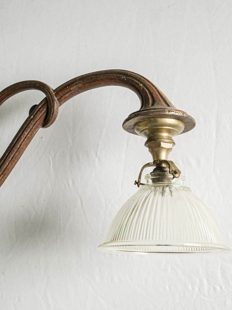 Original patina café wall light  