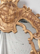 Gilded Régence mirror w/ pediment 51½" x 28¼"