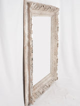 Large 19th century oak leaf frame mirror w/ gray patina 47¼" x 53¼"