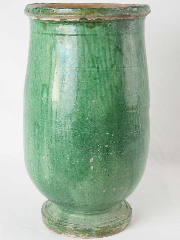 Emerald glazed late 19th-century olivette
