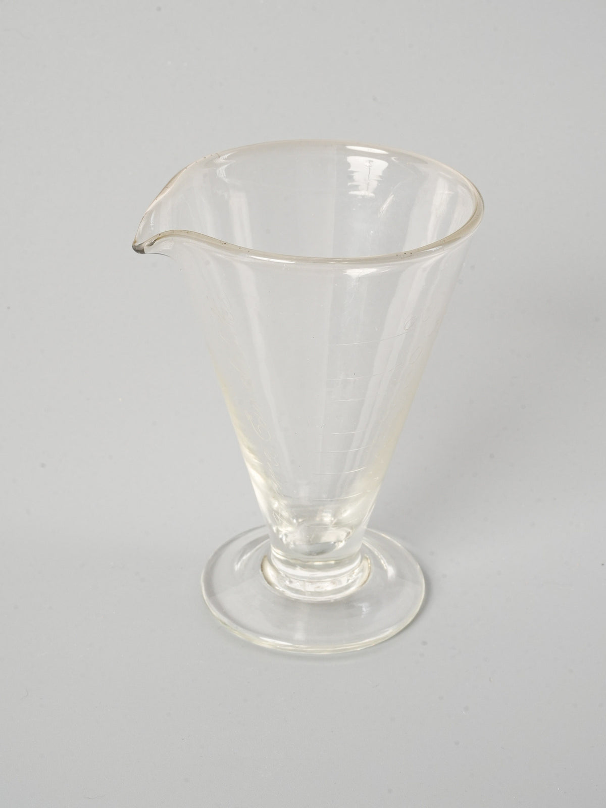 Vintage French Glass Apothecary Beaker