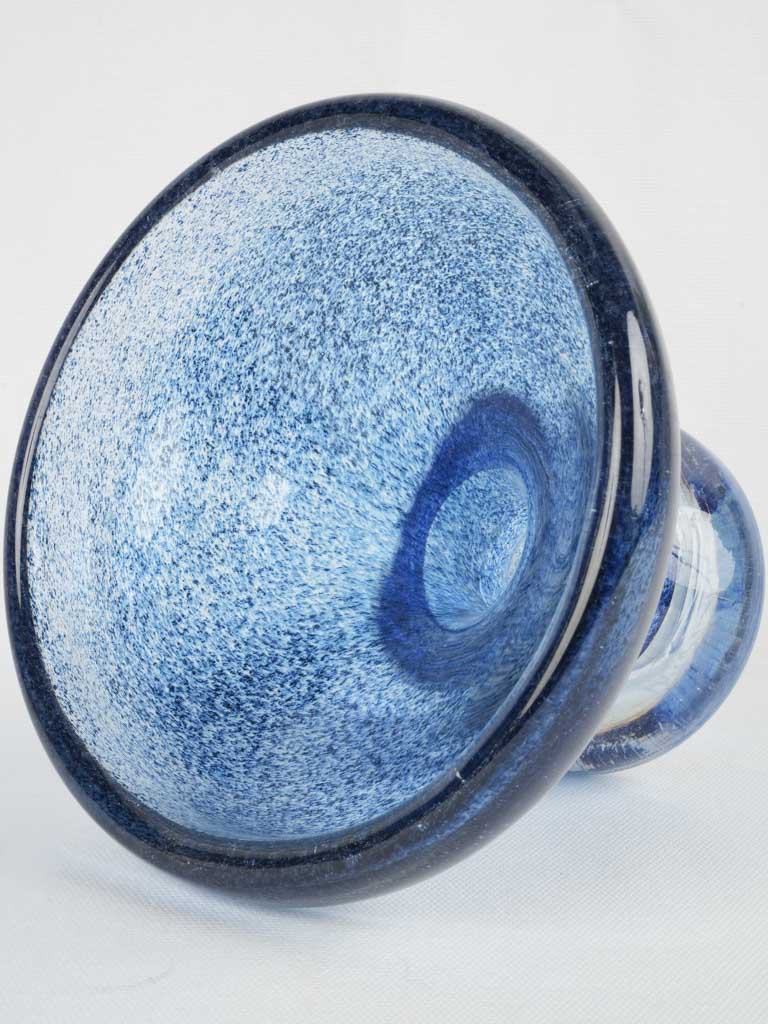 Stylish heavy blue glassware collectible