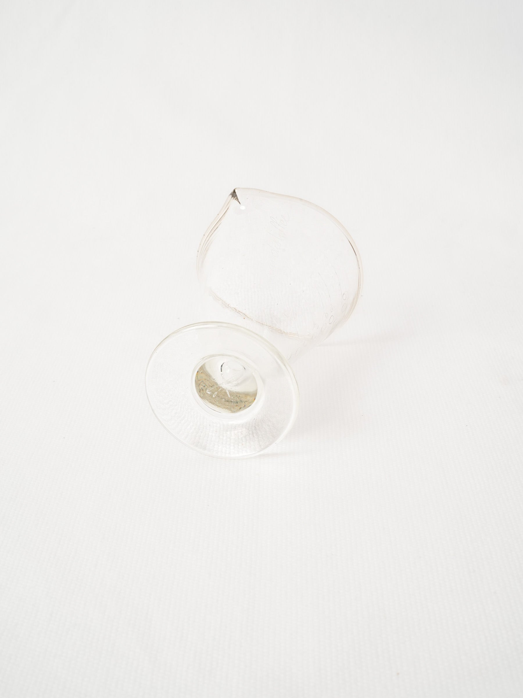 Vintage French Glass Apothecary Beaker
