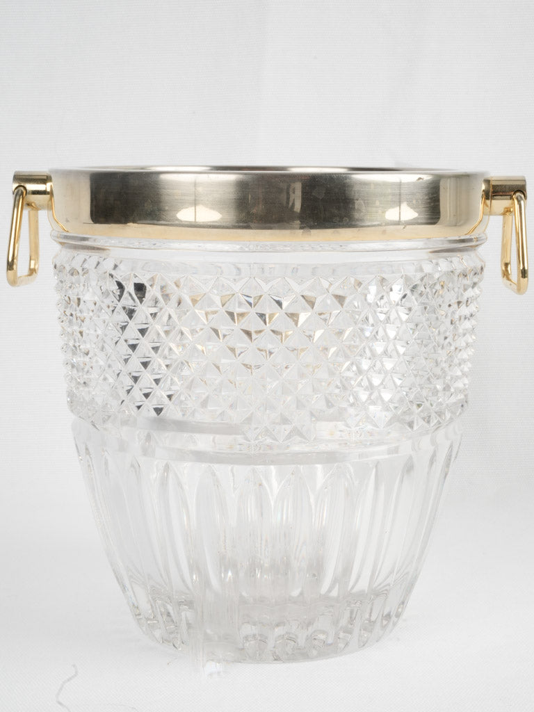 Elegant silver-plated champagne bucket
