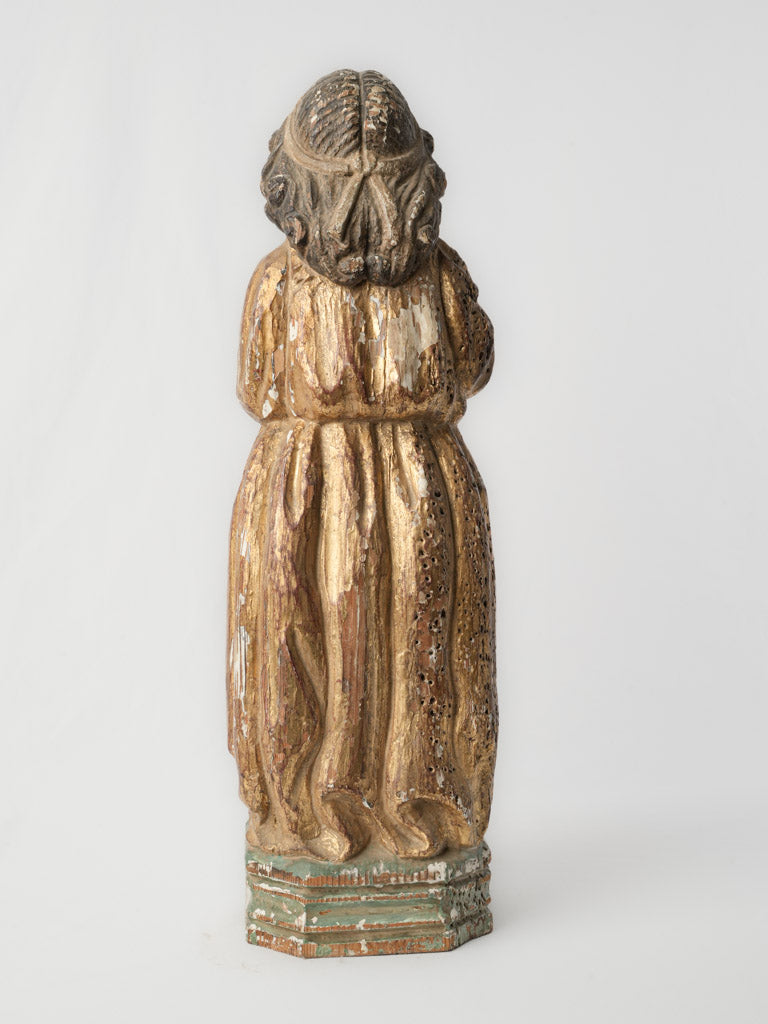 Authentic giltwood devotional sculpture