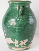 Gorgeous green antique preservation pot handles