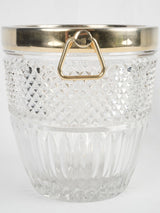 French crystal barware with handles