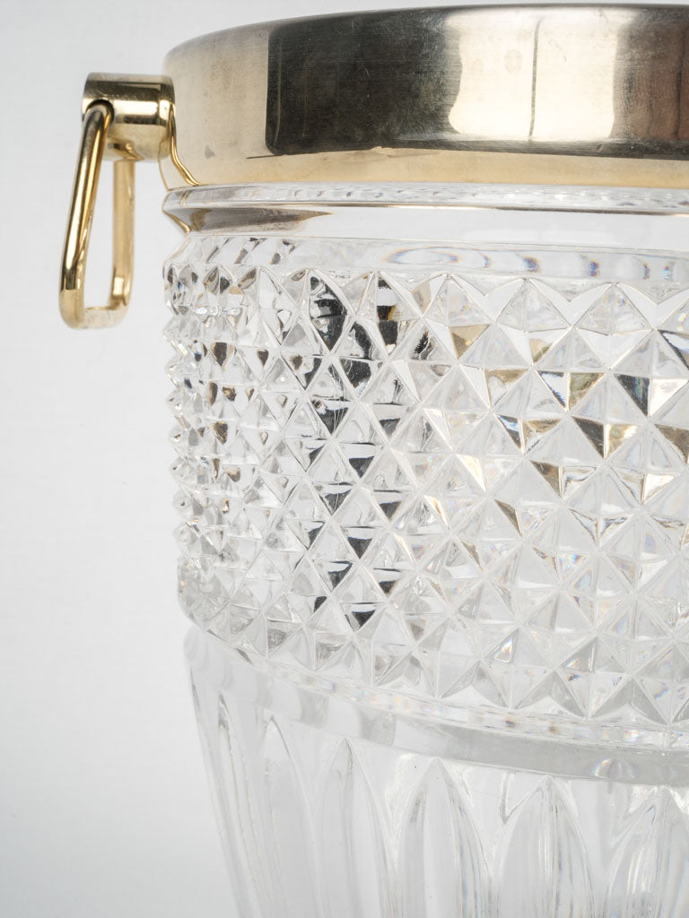 Classic heavyweight crystal champagne holder