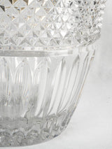 Silver-rimmed French bar ice bucket