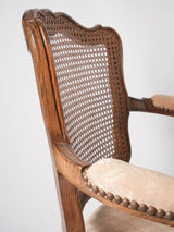Pair Louis XV Provencal armchairs w/ cane back