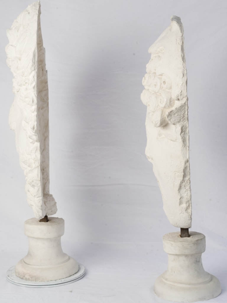 Aged artisanal plaster mask design