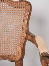 Pair Louis XV Provencal armchairs w/ cane back