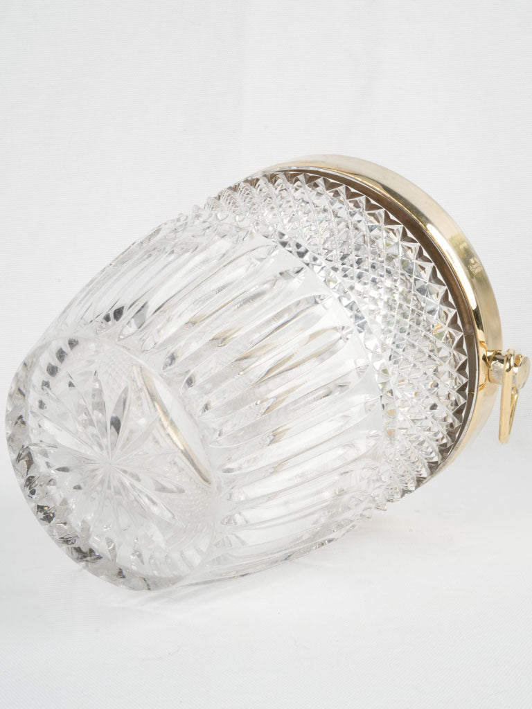 Parisian-inspired silver crystal bucket