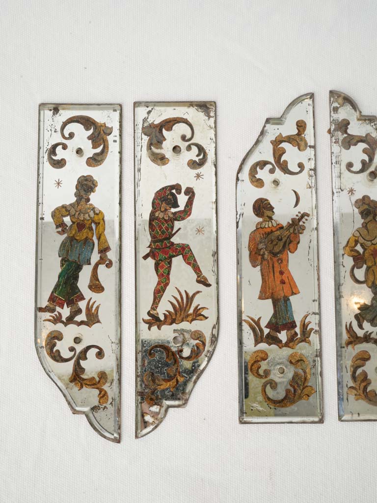 Lively Commedia dell’arte panel design  