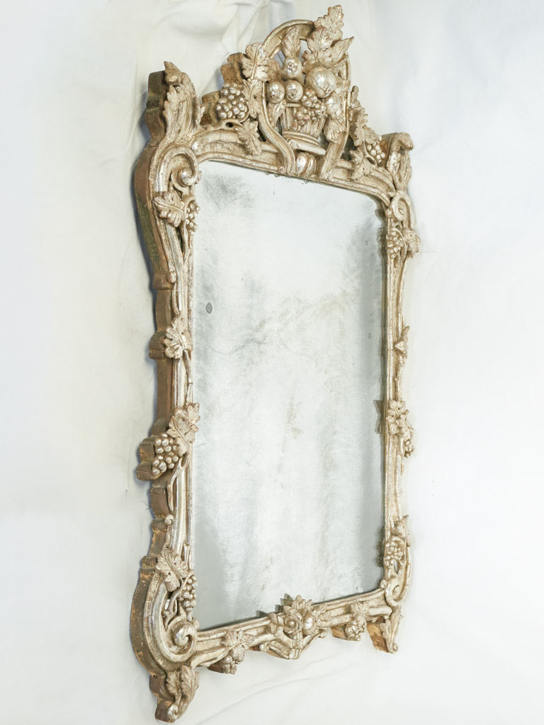 Antique Provençal silvered mirror