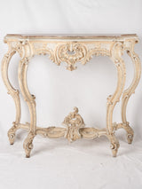 Pair Louis XV marble consoles 41¾" x  51¼" x 17¾"