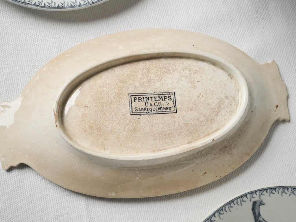 Sarreguemines 'Spring' Pattern Ceramic Dinner Service Circa