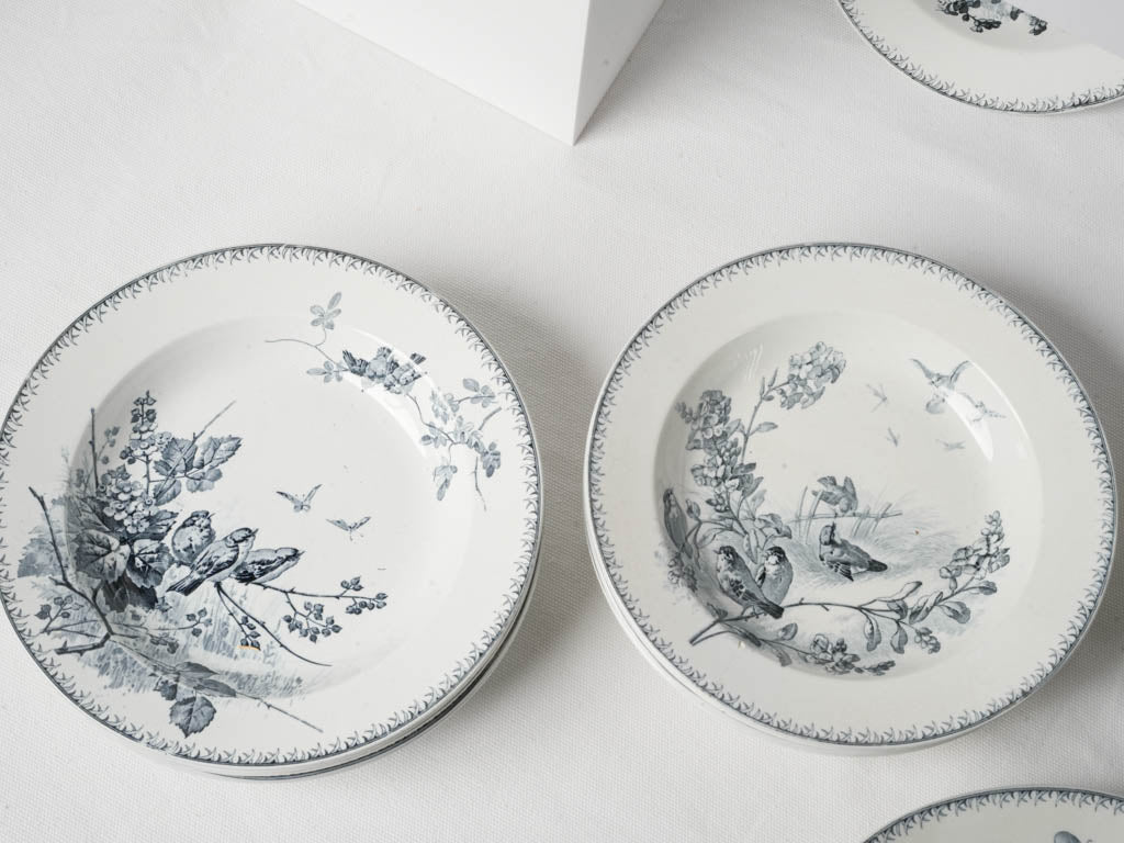 Sarreguemines 'Spring' Pattern Ceramic Dinner Service Circa 1900 - 30