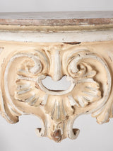 Pair Louis XV marble consoles 41¾" x  51¼" x 17¾"