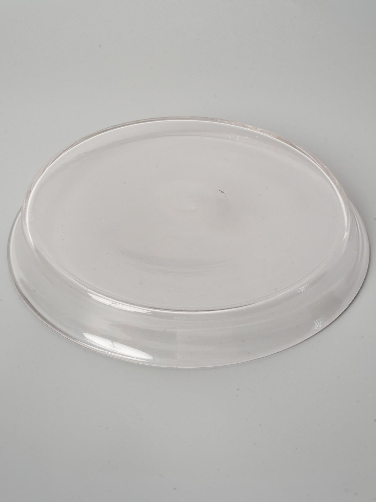 Vintage French Blown Glass Plate / Coupelle 8"