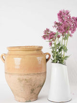 Beige clay confit pot, vintage design