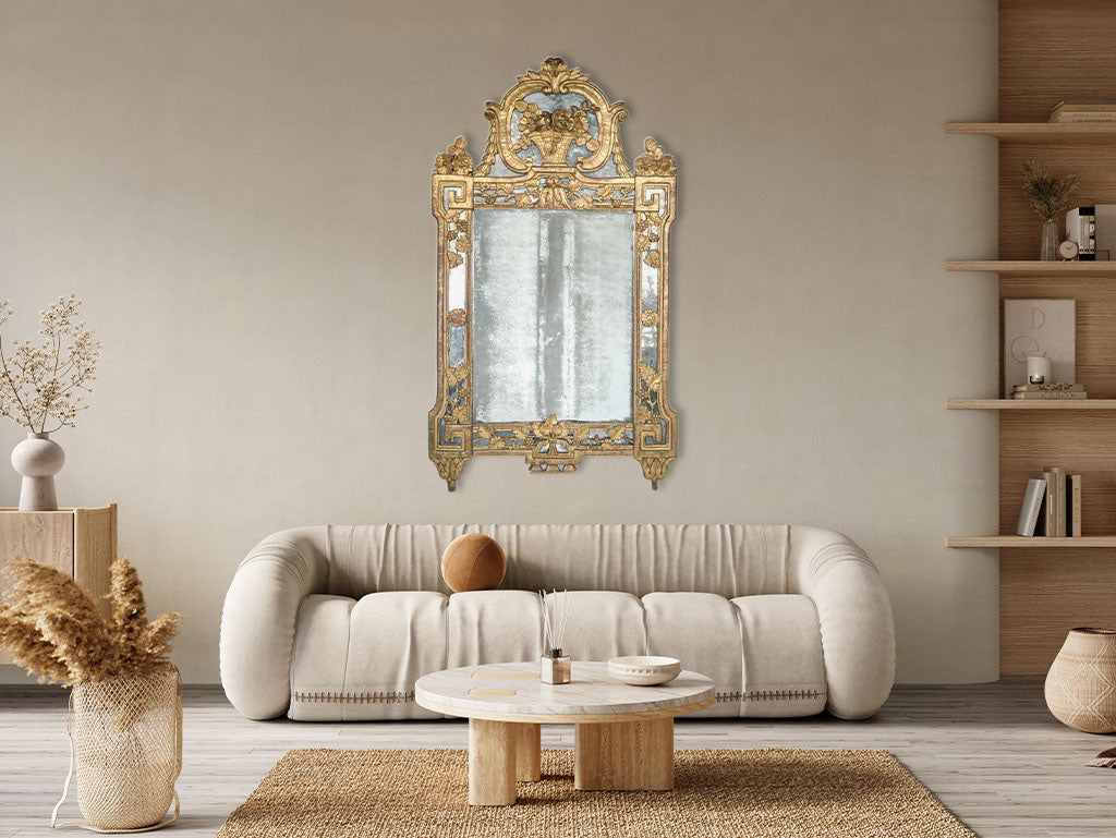 Ornate Greek motif mirror