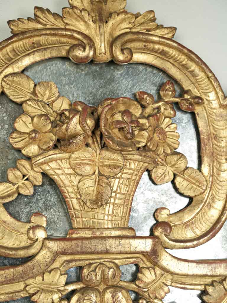 Vintage gilded glass mirror