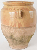 Worn handles, large antique confit pot