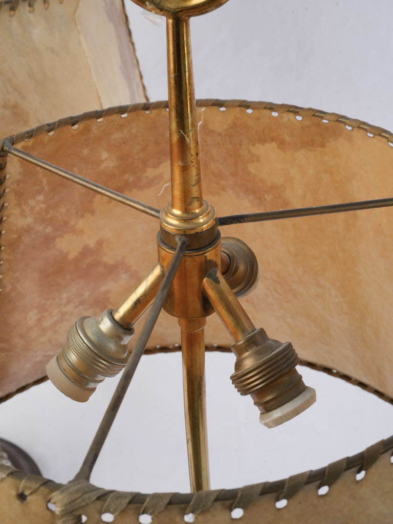 Elegant sculptural bird light pair