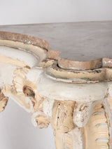 Pair Louis XV marble consoles 41¾" x  51¼" x 17¾"