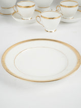 Classic gold-detail porcelain compotier