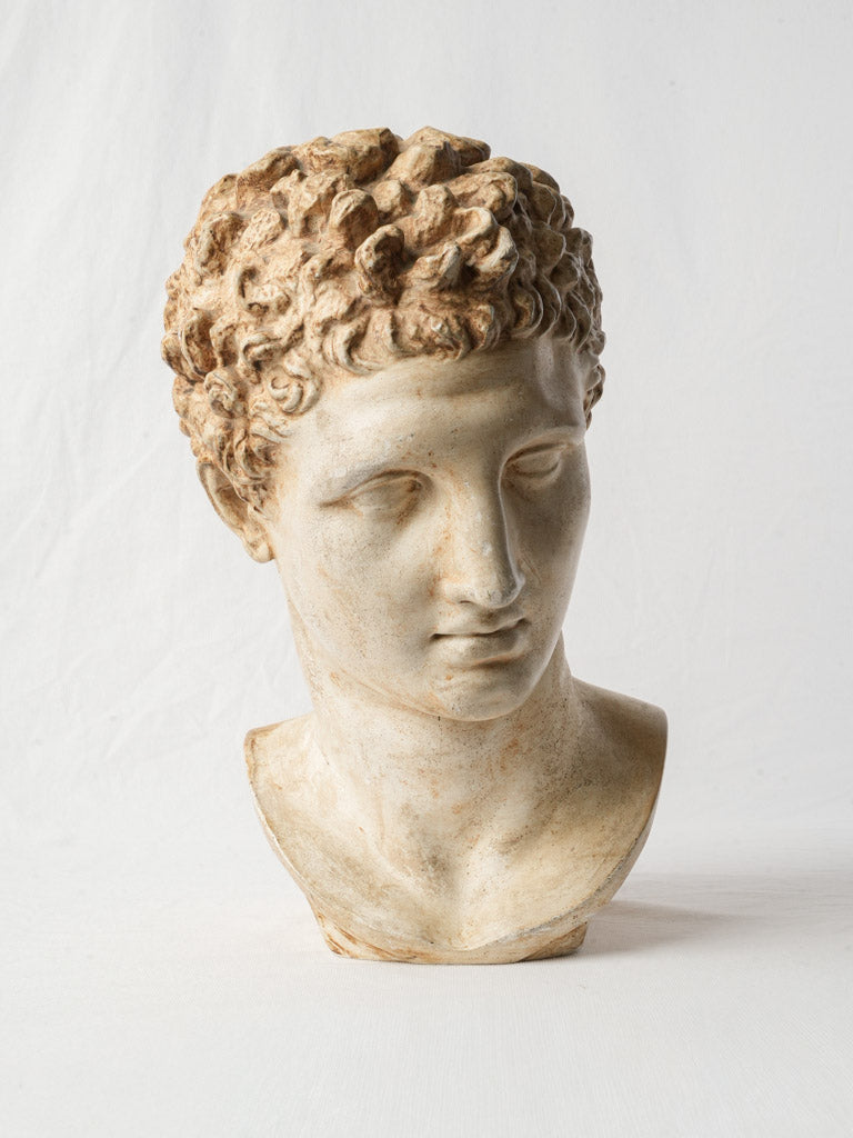 Antique patinated plaster bust