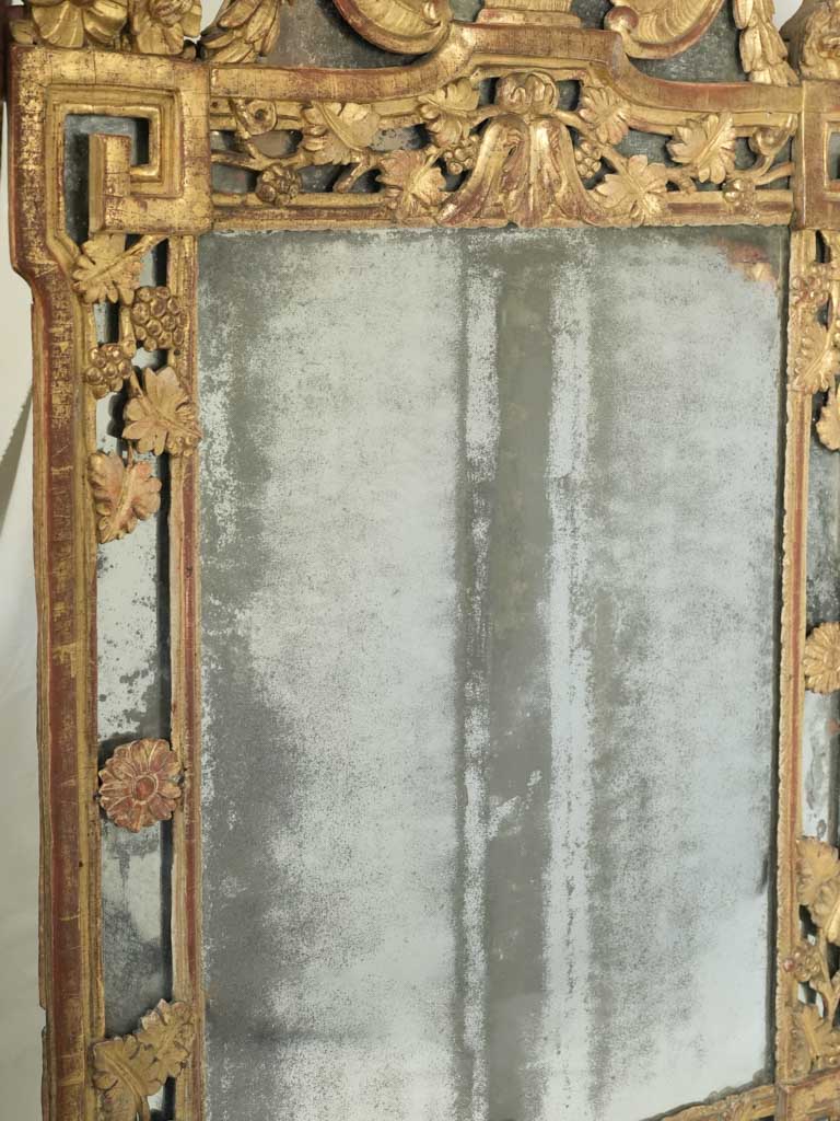 Romantic timeworn patina mirror