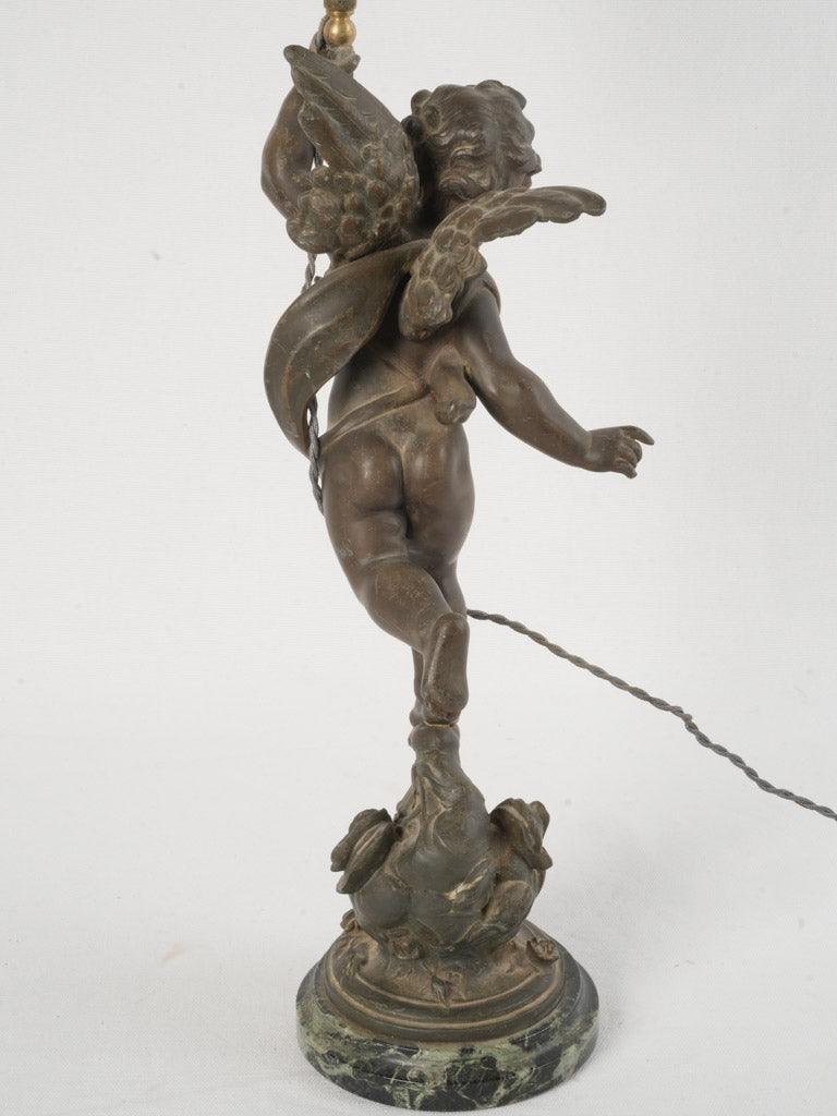 19th-century charming regule lamp  