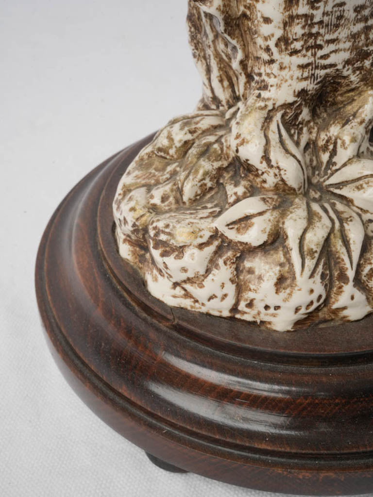 Subtle restoration ceramic parrot lamp