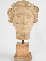 Terracotta bust of a classical figure 13½"