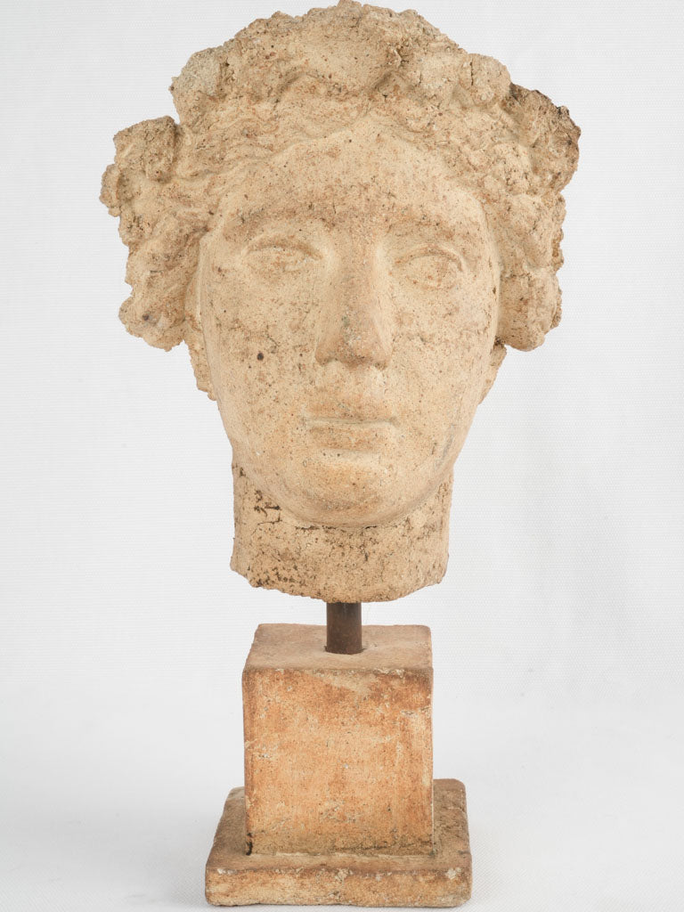 Terracotta bust of a classical figure 13½"