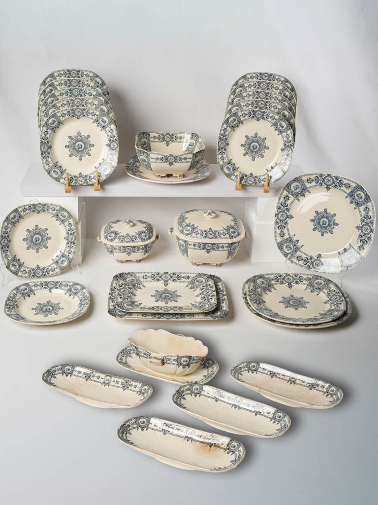 Antique Gien dinner service