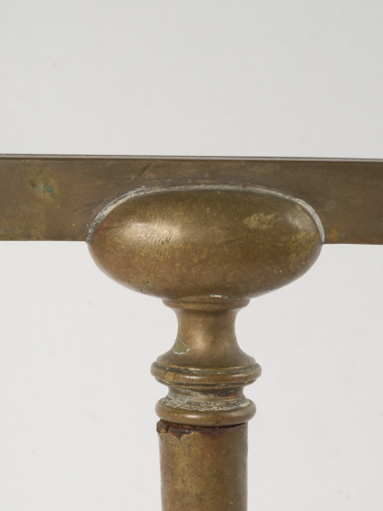 Historic French glass desk sign
