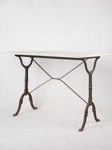 Antique French marble bistro table 39½"
