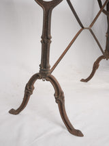 Antique French marble bistro table 39½"