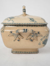 Antique French Art Nouveau ceramic tureen