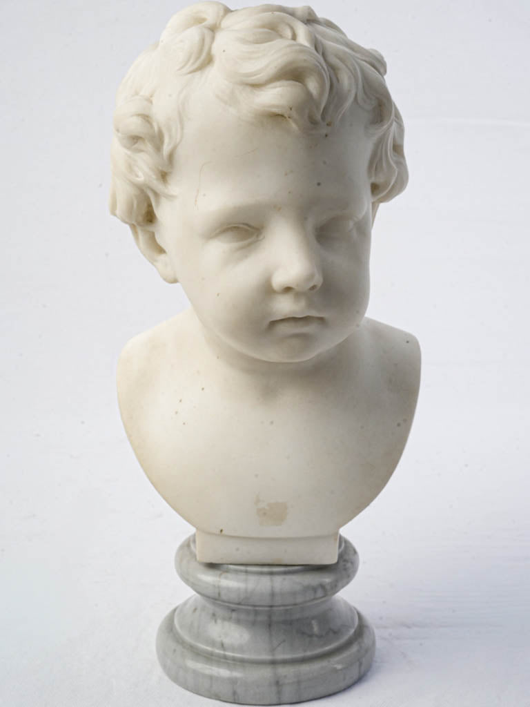 Antique marble portrait bust