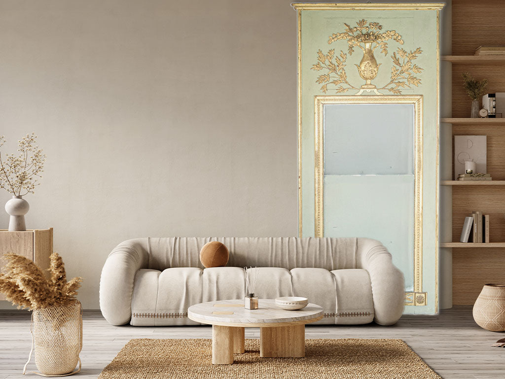 Luxurious architectural mirror trumeau