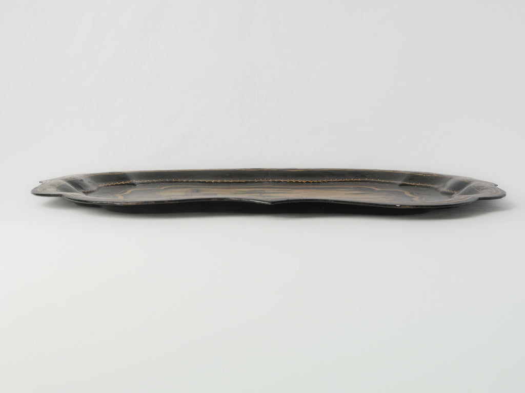 Richly decorated wall décor tray  