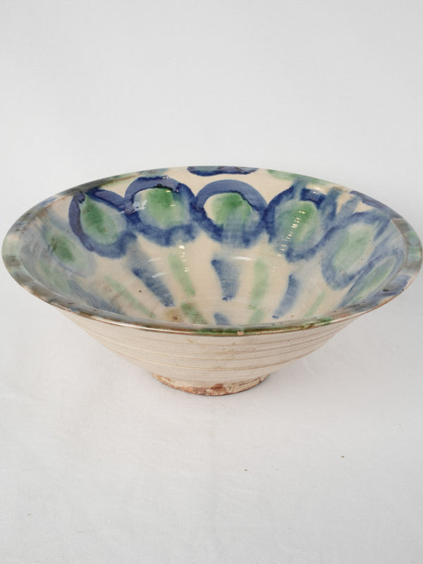 Vintage Spanish hand-painted Lebrillo bowl