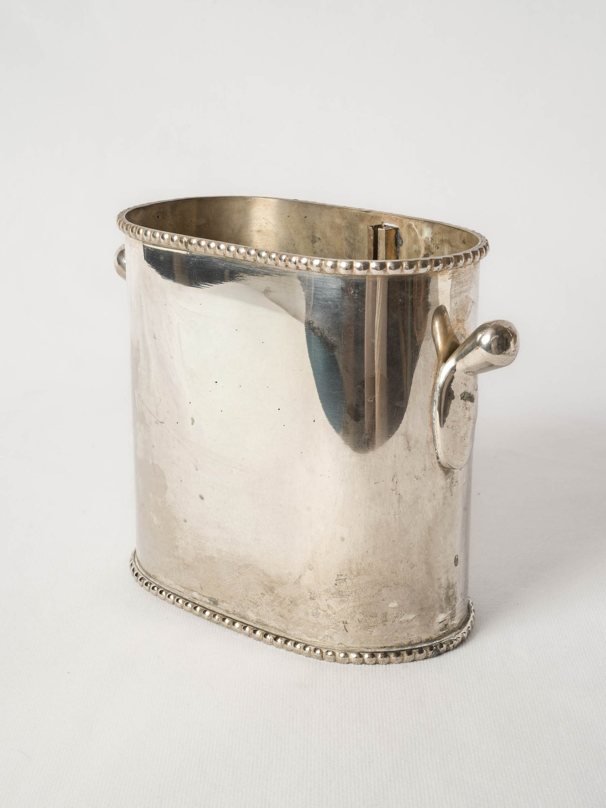 Vintage Pottery Silver-Plated Double Bottle Wine Cooler